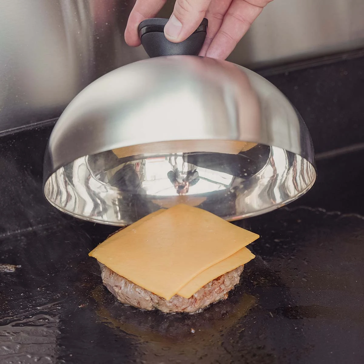 SANTOS Grillglocke Edelstahl, 2er Set 12 SANTOS Grillglocke Edelstahl, 2er Set – Bild 10