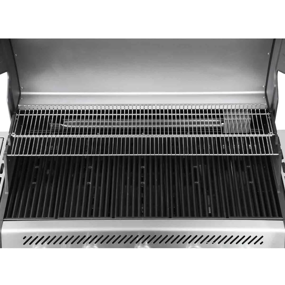 SANTOS S-518 Mit Seiten- & Heckbrenner, Edelstahl Inkl. Drehspieß, Rostheber & Silikonablage & Graviertes ZWILLING Pro Messer 14 SANTOS S-518 Mit Seiten- & Heckbrenner, Edelstahl Inkl. Drehspieß, Rostheber & Silikonablage & Graviertes ZWILLING Pro Messer – Bild 12