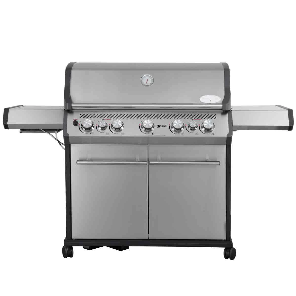 SANTOS S-518 Mit Seiten- & Heckbrenner, Edelstahl Inkl. Drehspieß, Rostheber & Silikonablage & Graviertes ZWILLING Pro Messer 9 SANTOS S-518 Mit Seiten- & Heckbrenner, Edelstahl Inkl. Drehspieß, Rostheber & Silikonablage & Graviertes ZWILLING Pro Messer – Bild 7