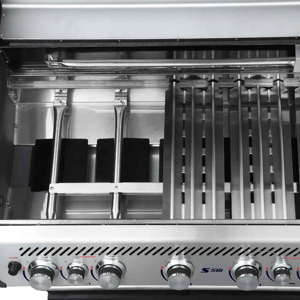 SANTOS S-518 Mit Seiten- & Heckbrenner, Edelstahl Inkl. Drehspieß, Rostheber & Silikonablage & Graviertes ZWILLING Pro Messer 13 SANTOS S-518 Mit Seiten- & Heckbrenner, Edelstahl Inkl. Drehspieß, Rostheber & Silikonablage & Graviertes ZWILLING Pro Messer – Bild 11