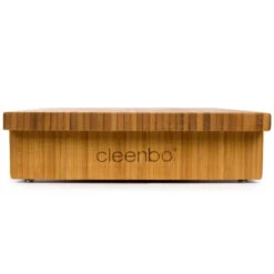 Cleenbo Classic Schneidebrett Bambus Mit Edelstahlwanne