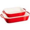 STAUB Ofenformenset, 2-tlg, Rechteckig, Kirsch-Rot -Santo Grills Geschaft f1ca8e529712ee36128f75aba2bfa777
