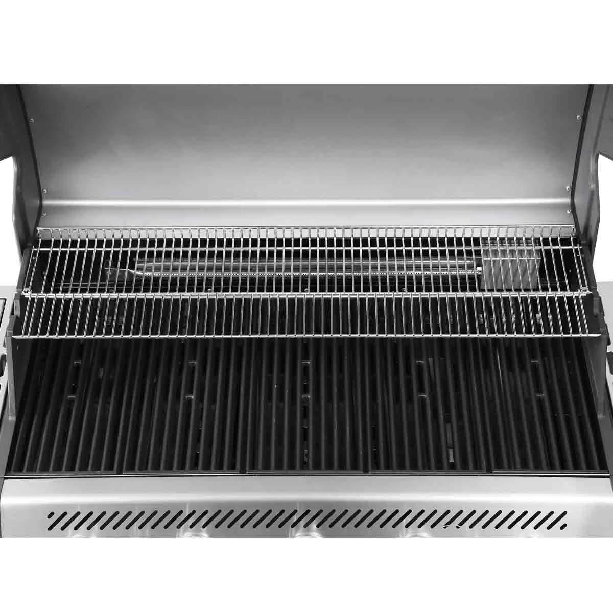 SANTOS S-518 Mit Seiten- Und Heckbrenner, Schwarz, Inkl. Drehspieß, Rostheber & Silikonablage & Graviertes ZWILLING Pro Messer 10 SANTOS S-518 Mit Seiten- Und Heckbrenner, Schwarz, Inkl. Drehspieß, Rostheber & Silikonablage & Graviertes ZWILLING Pro Messer – Bild 8