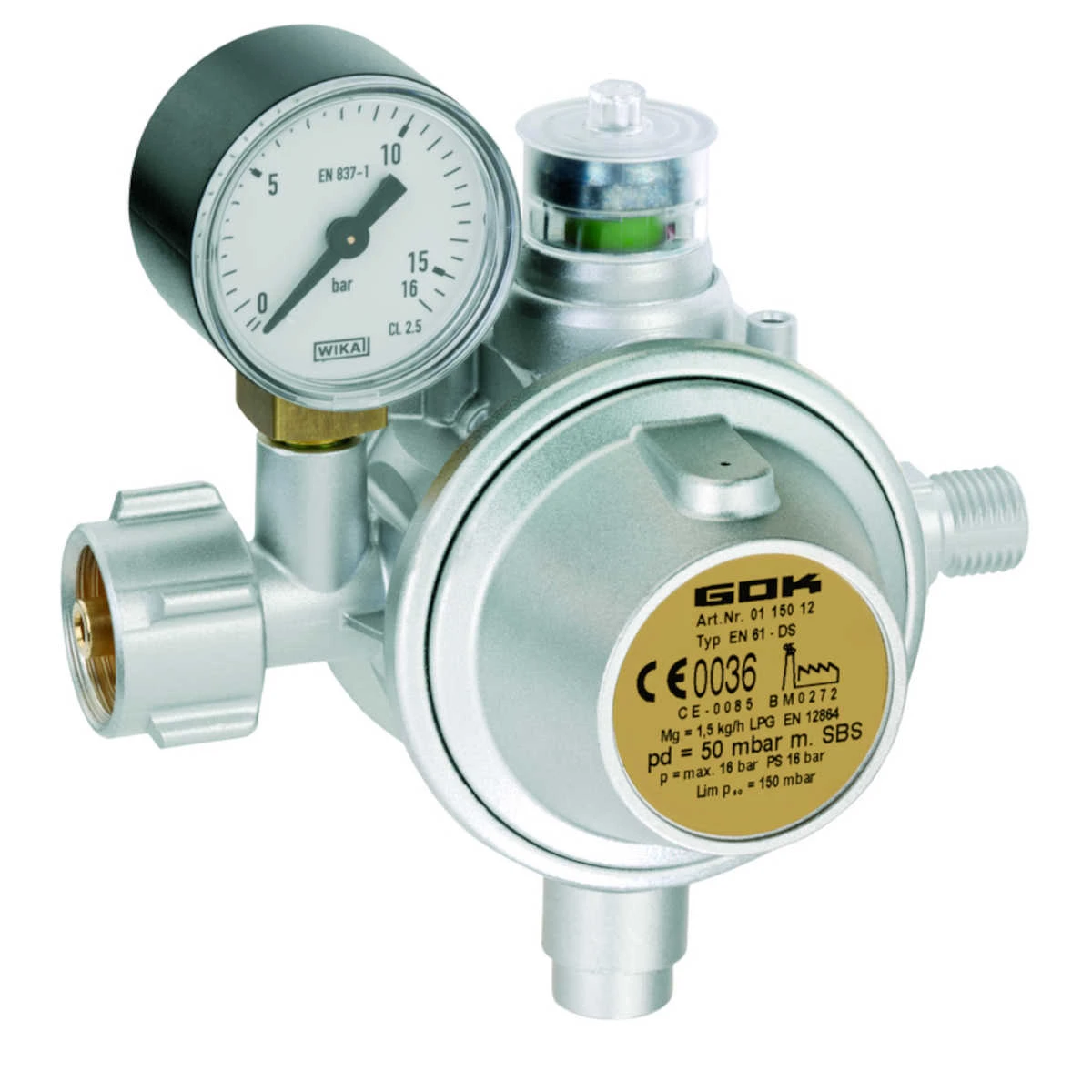 GOK Niederdruckregler Typ EN61-DS 50mbar 3 GOK Niederdruckregler Typ EN61-DS 50mbar