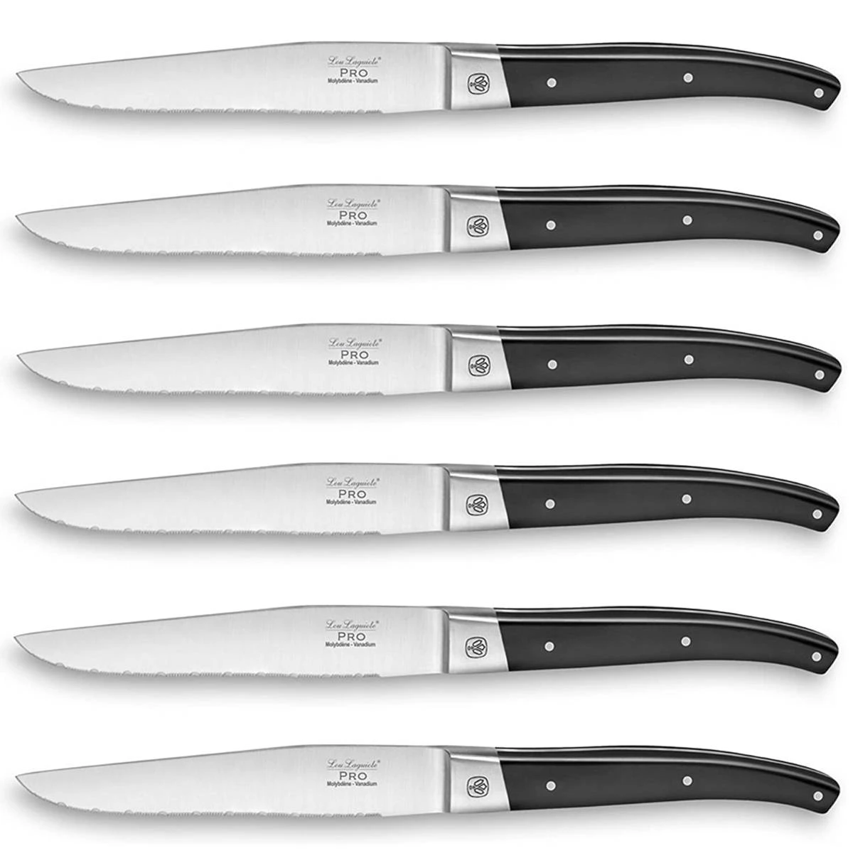 Lou Laguiole Steakmesser Serie Pro In Magnetbox 6 Stück 5 Lou Laguiole Steakmesser Serie Pro In Magnetbox 6 Stück – Bild 3