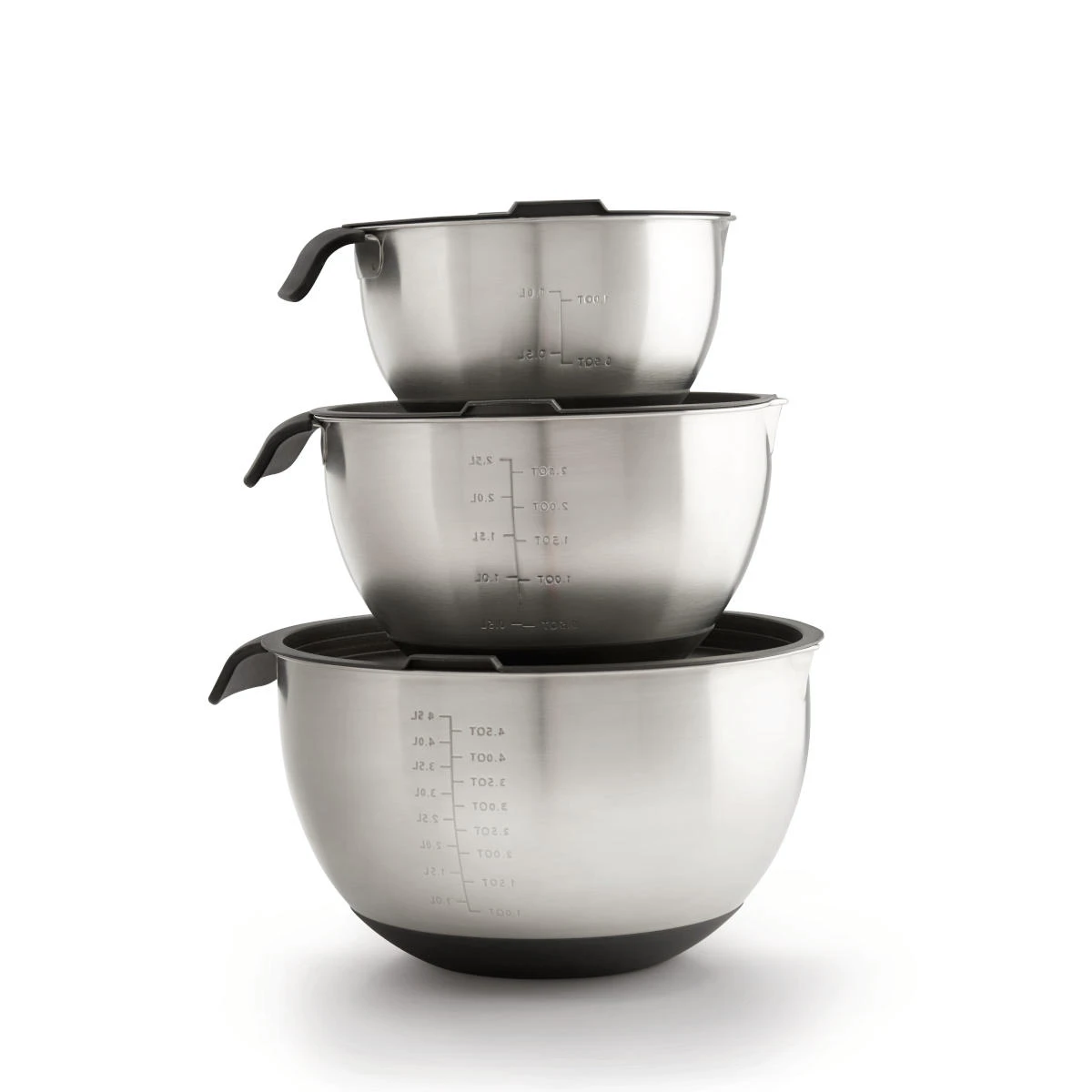 Napoleon 3er-Schüssel-Set, Edelstahl, In 3 Verschied. Größen 3 Napoleon 3er-Schüssel-Set, Edelstahl, In 3 Verschied. Größen